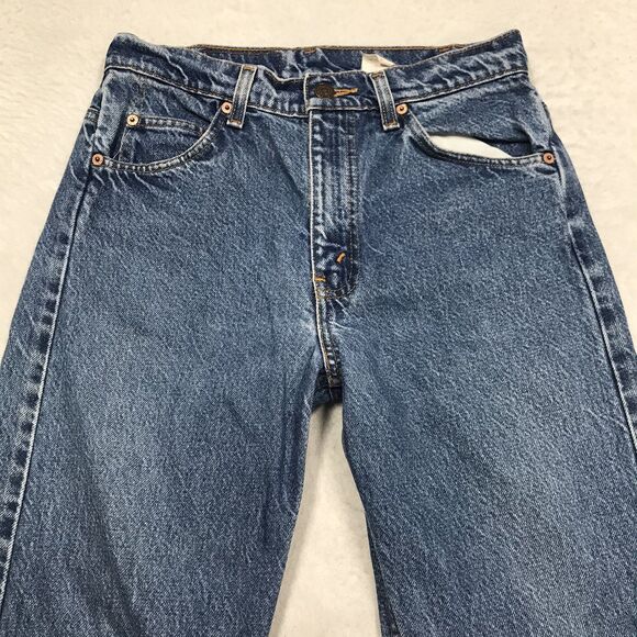 90s LEVIS 505 Jean Men 30x29 (30/30 tag) Orange Tab Regular Straight Distressed - Picture 3 of 15